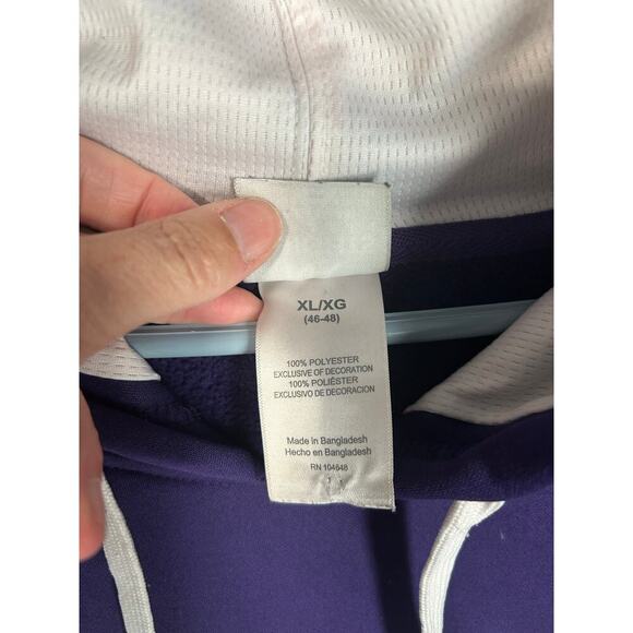 TCU embroidered college hoodie. X-Large. College sports. Knights Apparel - Picture 6 of 8